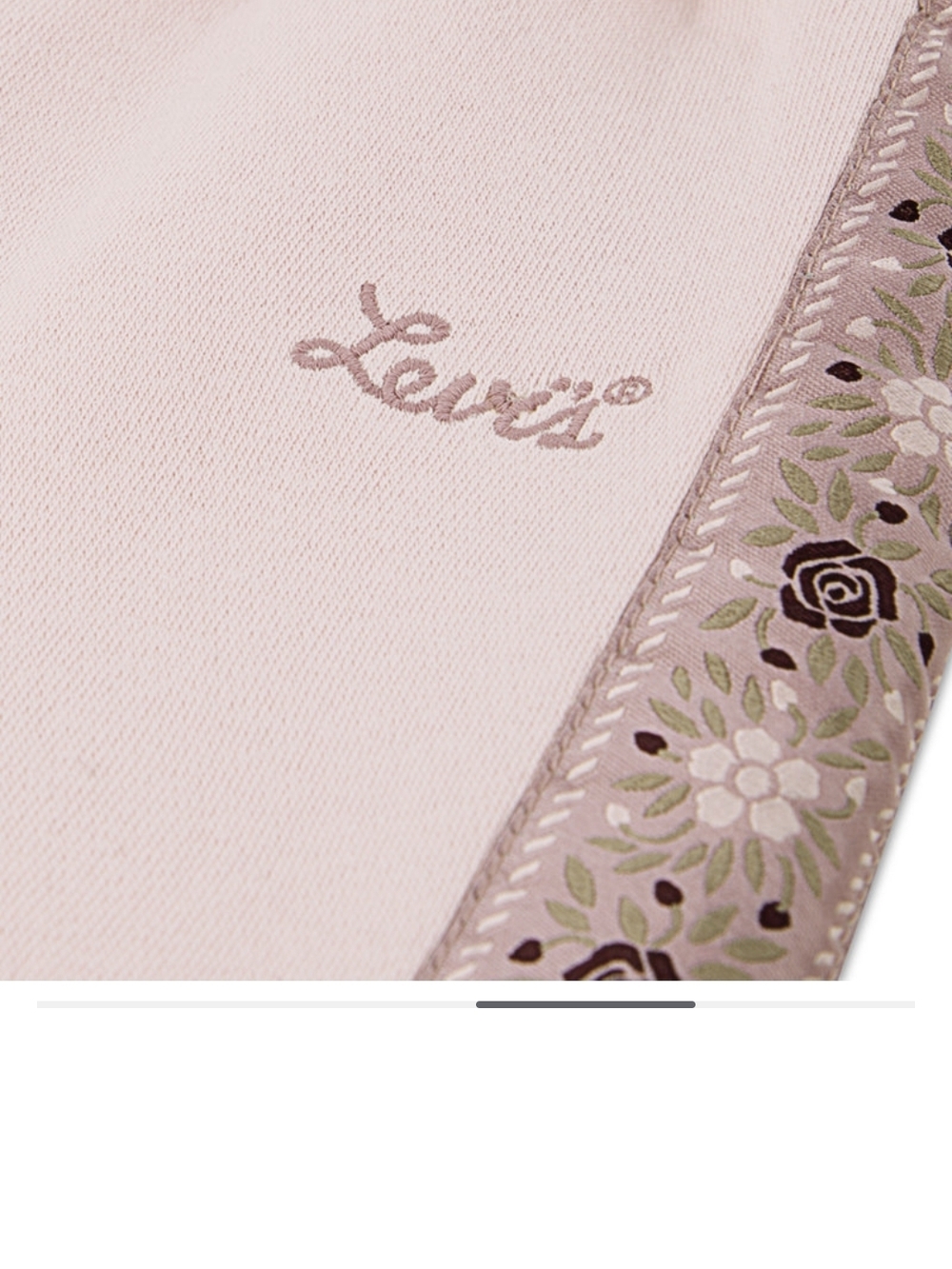 Levi's Girls' Pink Floral Trim Casual Bottoms